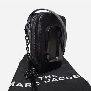Marc Jacobs The Hot Shot Black Saffiano Leather Crossbody Bag